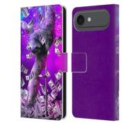 Head Case Designs sous Licence Officielle Random Galaxy Dancing Strip Pole Sloth Animaux Étui Portefeuille en Cuir Compatible avec Apple iPhone 17 Air