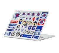 Head Case Designs sous Licence Officielle Rangers FC Art Mixte Icones Coque Ordinateur Portable Transparent Armure Cristal Compatible avec MacBook Air 13.6" M2 A2681/M3 A3113/M4 A3240 2022/2024/2025