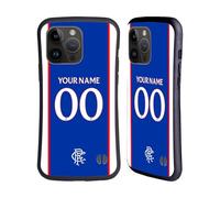 Head Case Designs sous Licence Officielle Rangers FC Coutume Personnalisé Accueil Kit 2025/26 Coque Hybride Compatible avec Apple iPhone 15 Pro Max