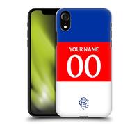 Head Case Designs sous Licence Officielle Rangers FC Coutume Personnalisé Away Kit 2025/26 Coque Dure pour l'arrière Compatible avec Apple iPhone XR