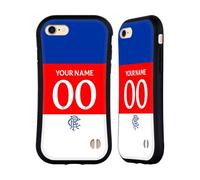 Head Case Designs sous Licence Officielle Rangers FC Coutume Personnalisé Away Kit 2025/26 Coque Hybride Compatible avec Apple iPhone 7/8 / SE 2020 & 2022