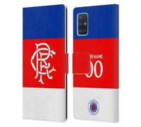 Head Case Designs sous Licence Officielle Rangers FC Coutume Personnalisé Away Kit 2025/26 Étui Portefeuille en Cuir Compatible avec Samsung Galaxy A51 (2019)