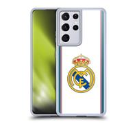 Head Case Designs sous Licence Officielle Real Madrid CF Blanc 2026/27 Insigne Coque en Gel [Protection de Qualité Militaire] Compatible avec Samsung Galaxy S21 Ultra 5G Et Compatible avec MagSafe