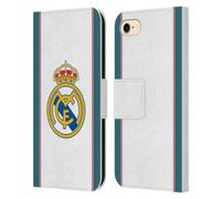 Head Case Designs sous Licence Officielle Real Madrid CF Blanc 2026/27 Insigne Étui Portefeuille en Cuir Compatible avec Apple iPhone 7/8 / SE 2020 & 2022