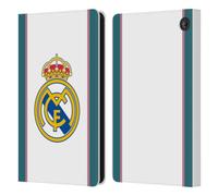 Head Case Designs sous Licence Officielle Real Madrid CF Blanc 2026/27 Insigne Étui Portefeuille en Cuir Compatible avec Amazon Fire 7 2022