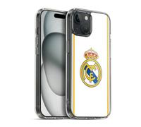 Head Case Designs sous Licence Officielle Real Madrid CF Blanc Badge Coque en Gel [Protection de Qualité Militaire] Compatible avec Apple iPhone 15 Plus Et Compatible avec MagSafe