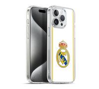 Head Case Designs sous Licence Officielle Real Madrid CF Blanc Badge Coque en Gel [Protection de Qualité Militaire] Compatible avec Apple iPhone 15 Pro Max Et Compatible avec MagSafe