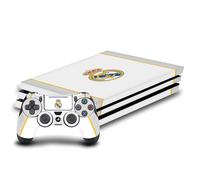 Head Case Designs Sous Licence Officielle Real Madrid CF Blanc Badge Vinyle Autocollant De Jeu Peau Autocollant Couverture Compatible avec Sony PlayStation 4 PS4 Pro Console and DualShock 4 Controller
