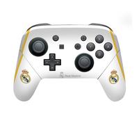 Head Case Designs sous Licence Officielle Real Madrid CF Blanc Badge Vinyle Autocollant De Jeu Peau Autocollant Couverture Compatible avec Nintendo Switch Pro Controller
