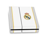 Head Case Designs sous Licence Officielle Real Madrid CF Blanc Badge Vinyle Autocollant De Jeu Peau Autocollant Couverture Compatible avec Sony Playstation 4 PS4 Console