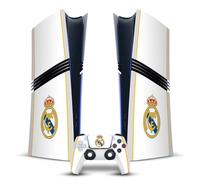 Head Case Designs sous Licence Officielle Real Madrid CF Blanc Badge Vinyle Autocollant De Jeu Peau Compatible avec Sony PlayStation 5 PS5 Pro Digital Edition Console & DualSense Controller
