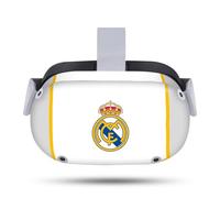 Head Case Designs sous Licence Officielle Real Madrid CF Blanc Badge Vinyle Autocollant Peau Autocollant Couverture Compatible avec Meta Quest 2