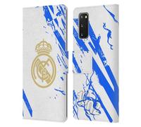 Head Case Designs sous Licence Officielle Real Madrid CF Blanc Et Bleu Urbain Étui Portefeuille en Cuir Compatible avec Samsung Galaxy S20 / S20 5G