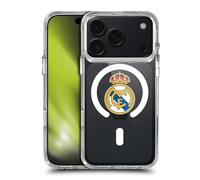 Head Case Designs sous Licence Officielle Real Madrid CF Blason Icône de Logo Étui Antichoc [Protection de Qualité Militaire] Compatible avec Apple iPhone 17 Pro et Compatible avec MagSafe