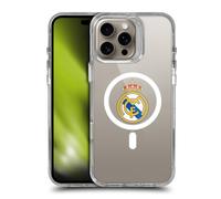 Head Case Designs sous Licence Officielle Real Madrid CF Blason Icône de Logo Étui Antichoc [Protection de Qualité Militaire] Compatible avec Apple iPhone 16 Pro Max et Compatible avec MagSafe