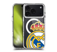 Head Case Designs sous Licence Officielle Real Madrid CF Blason Surdimensionné Icône de Logo Étui Antichoc [Qualité Militaire] Compatible avec Apple iPhone 17 Pro et Compatible avec MagSafe