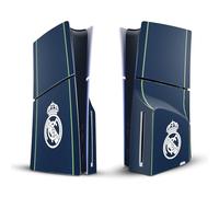 Head Case Designs sous Licence Officielle Real Madrid CF Bleu Foncé Badge Vinyle Autocollant De Jeu Peau Autocollant Couverture Compatible avec Sony Playstation 5 PS5 Slim Disc Edition Console
