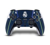Head Case Designs sous Licence Officielle Real Madrid CF Bleu Foncé Badge Vinyle Autocollant De Jeu Peau Autocollant Couverture Compatible avec Sony Playstation 5 PS5 DualSense Edge Controller