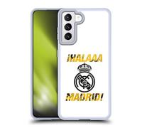 Head Case Designs sous Licence Officielle Real Madrid CF Hala Madrid Urbain Coque en Gel [Protection de Qualité Militaire] Compatible avec Samsung Galaxy S21 5G Et Compatible avec MagSafe