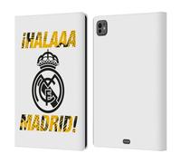 Head Case Designs sous Licence Officielle Real Madrid CF Hala Madrid Urbain Étui Portefeuille en Cuir Compatible avec Apple iPad Pro 11 M4 2024
