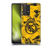 Head Case Designs sous Licence Officielle Real Madrid CF Jaune Urbain Coque en Gel [Protection de Qualité Militaire] Compatible avec Galaxy A52 / A52s / 5G (2021)