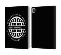 Head Case Designs sous Licence Officielle Real Madrid CF Logo Blanc Légende Étui Portefeuille en Cuir Compatible avec Apple iPad Pro 12.9 2020/2021/2022