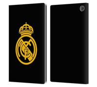Head Case Designs sous Licence Officielle Real Madrid CF Logo Doré Origine Étui Portefeuille en Cuir Compatible avec Amazon Fire Max 11 2023