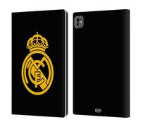 Head Case Designs sous Licence Officielle Real Madrid CF Logo Doré Origine Étui Portefeuille en Cuir Compatible avec Apple iPad Pro 11 M4 2024
