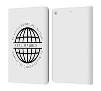 Head Case Designs sous Licence Officielle Real Madrid CF Logo Noir Légende Étui Portefeuille en Cuir Compatible avec Apple iPad 10.2 2019/2020/2021