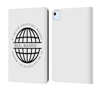 Head Case Designs sous Licence Officielle Real Madrid CF Logo Noir Légende Étui Portefeuille en Cuir Compatible avec Apple iPad Air 11 2020/2022/2024/2025