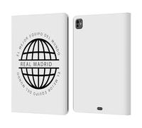 Head Case Designs sous Licence Officielle Real Madrid CF Logo Noir Légende Étui Portefeuille en Cuir Compatible avec Apple iPad Pro 13 M4 2024