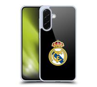 Head Case Designs sous Licence Officielle Real Madrid CF Logo Noir Simple Origine Coque en Gel [Protection de Qualité Militaire] Compatible avec Samsung Galaxy A36 5G