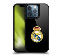 Head Case Designs sous Licence Officielle Real Madrid CF Logo Noir Simple Origine Coque en Gel renforcée [Protection de Qualité Militaire] Compatible avec Apple iPhone 13 Pro