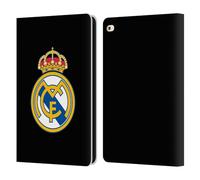 Head Case Designs sous Licence Officielle Real Madrid CF Logo Noir Simple Origine Étui Portefeuille en Cuir Compatible avec Apple iPad Air 2 (2014)