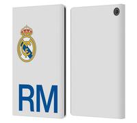Head Case Designs sous Licence Officielle Real Madrid CF Logo RM Origine Étui Portefeuille en Cuir Compatible avec Amazon Fire Max 11 2023
