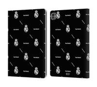 Head Case Designs sous Licence Officielle Real Madrid CF Motif Logo Blanc Légende Étui Portefeuille en Cuir Compatible avec Apple iPad Pro 13 M4 2024