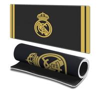 Head Case Designs sous Licence Officielle Real Madrid CF Noir et Or Logo De L'Insigne 23.62 x 11.81 x 0.12 inches (600 x 300 mm) - L Tapis De Souris pour Jeux Bureau PC Clavier