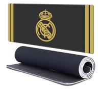 Head Case Designs sous Licence Officielle Real Madrid CF Noir et Or Logo De L'Insigne 37.4 x 15.75 x 0.16 inches (900 x 400 mm) - XL Tapis De Souris pour Jeux Bureau PC Clavier