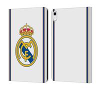 Head Case Designs sous Licence Officielle Real Madrid CF Retour 99/00 Blanc Rétro Étui Portefeuille en Cuir Compatible avec Apple iPad 10.9 2022/2025