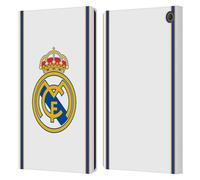 Head Case Designs sous Licence Officielle Real Madrid CF Retour 99/00 Blanc Rétro Étui Portefeuille en Cuir Compatible avec Amazon Fire Max 11 2023