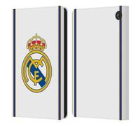 Head Case Designs sous Licence Officielle Real Madrid CF Retour 99/00 Blanc Rétro Étui Portefeuille en Cuir Compatible avec Amazon Fire 7 2022