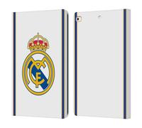 Head Case Designs sous Licence Officielle Real Madrid CF Retour 99/00 Blanc Rétro Étui Portefeuille en Cuir Compatible avec Apple iPad 9.7 2017 / iPad 9.7 2018