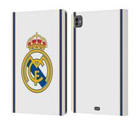 Head Case Designs sous Licence Officielle Real Madrid CF Retour 99/00 Blanc Rétro Étui Portefeuille en Cuir Compatible avec Apple iPad Pro 11 M4 2024