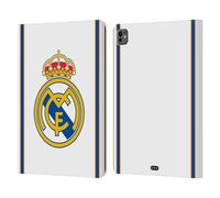 Head Case Designs sous Licence Officielle Real Madrid CF Retour 99/00 Blanc Rétro Étui Portefeuille en Cuir Compatible avec Apple iPad Pro 13 M4 2024
