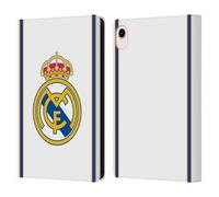 Head Case Designs sous Licence Officielle Real Madrid CF Retour 99/00 Blanc Rétro Étui Portefeuille en Cuir Compatible avec Apple iPad Mini (2021/2024)