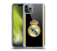 Head Case Designs sous Licence Officielle Real Madrid CF Retour 99/00 Noir Rétro Coque en Gel [Protection de Qualité Militaire] Compatible avec Apple iPhone 11 Pro Max Et Compatible avec MagSafe