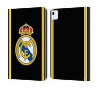 Head Case Designs sous Licence Officielle Real Madrid CF Retour 99/00 Noir Rétro Étui Portefeuille en Cuir Compatible avec Apple iPad Air 11 2020/2022/2024/2025
