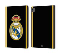 Head Case Designs sous Licence Officielle Real Madrid CF Retour 99/00 Noir Rétro Étui Portefeuille en Cuir Compatible avec Apple iPad Pro 13 M4 2024