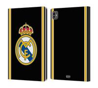 Head Case Designs sous Licence Officielle Real Madrid CF Retour 99/00 Noir Rétro Étui Portefeuille en Cuir Compatible avec Apple iPad Pro 11 M4 2024