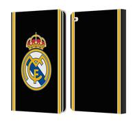Head Case Designs sous Licence Officielle Real Madrid CF Retour 99/00 Noir Rétro Étui Portefeuille en Cuir Compatible avec Apple iPad Air 2 (2014)